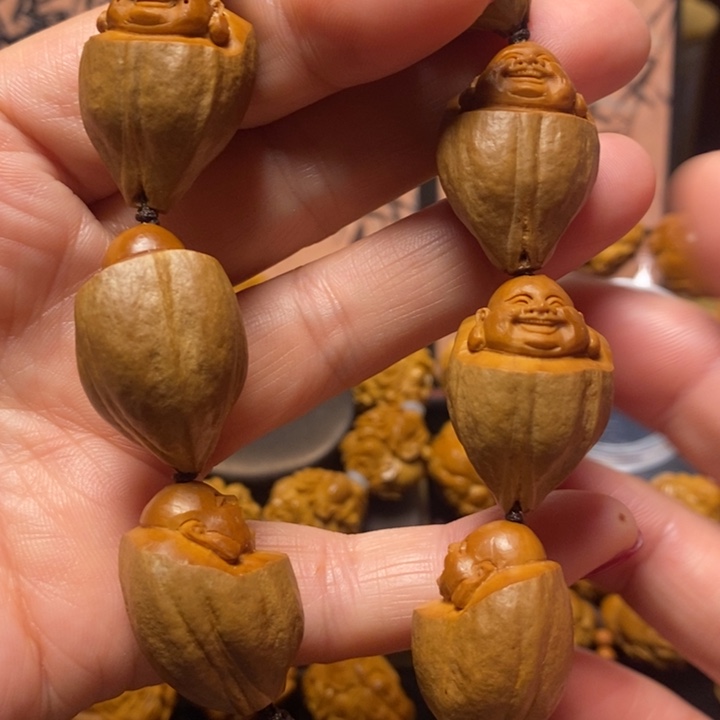 橄榄核手串/手链包衣弥勒