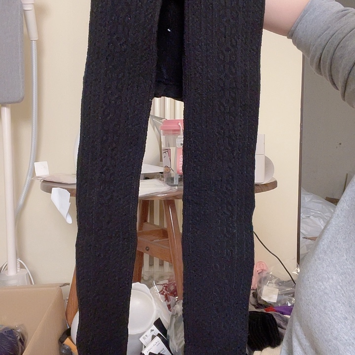 11111111111111日单黑色羊打底裤606