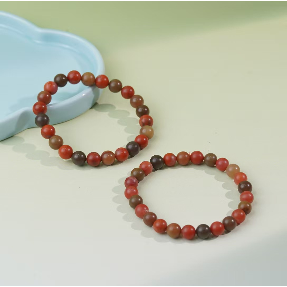 【铭记珠宝】南红圆珠单圈手串14-3DM176H615【多样性发一件】