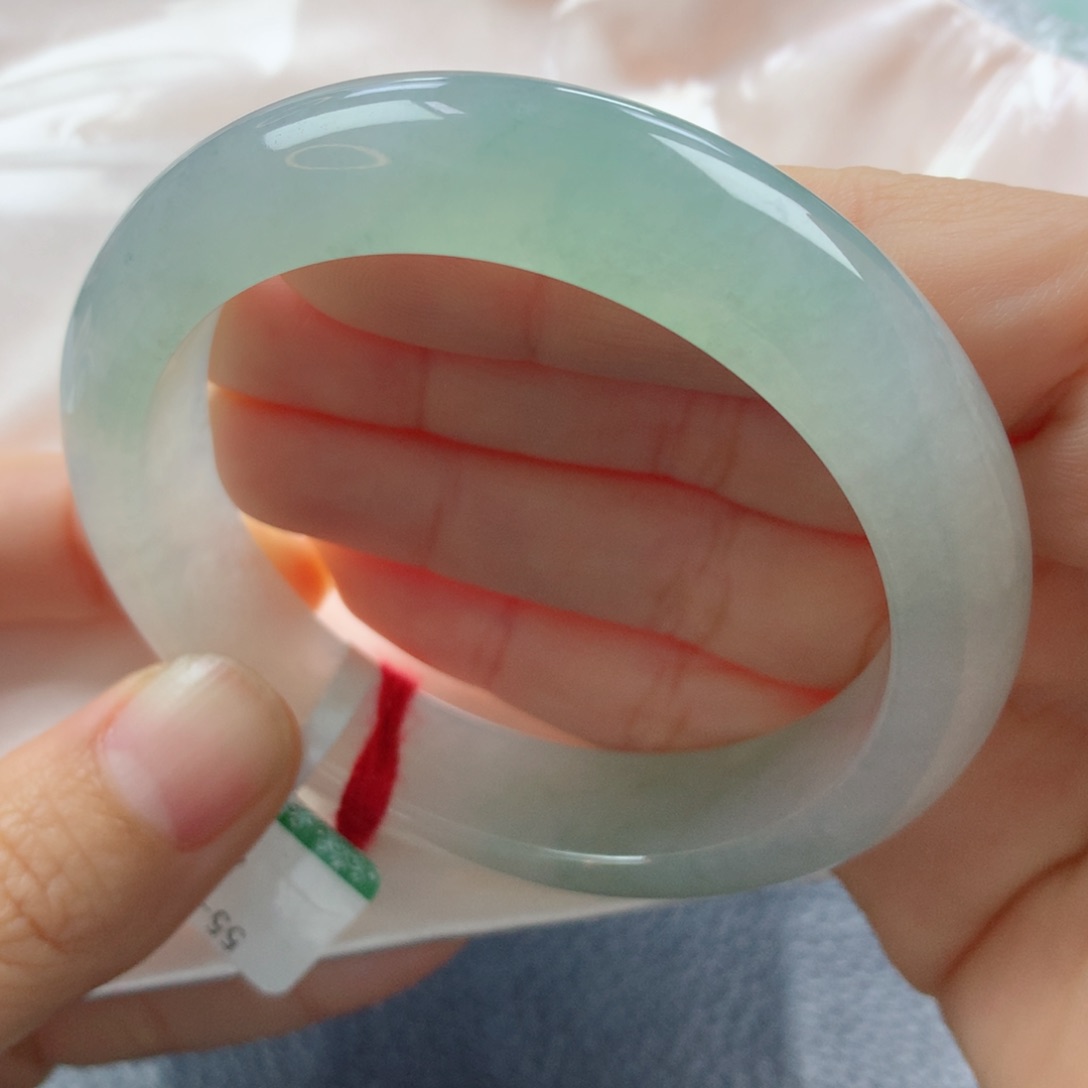 未镶嵌手镯翡翠缅甸天然翡翠A货55正