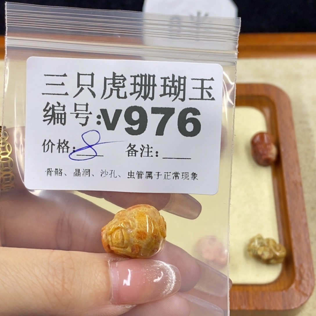 硅化珊瑚（珊瑚玉）未镶嵌1心***3