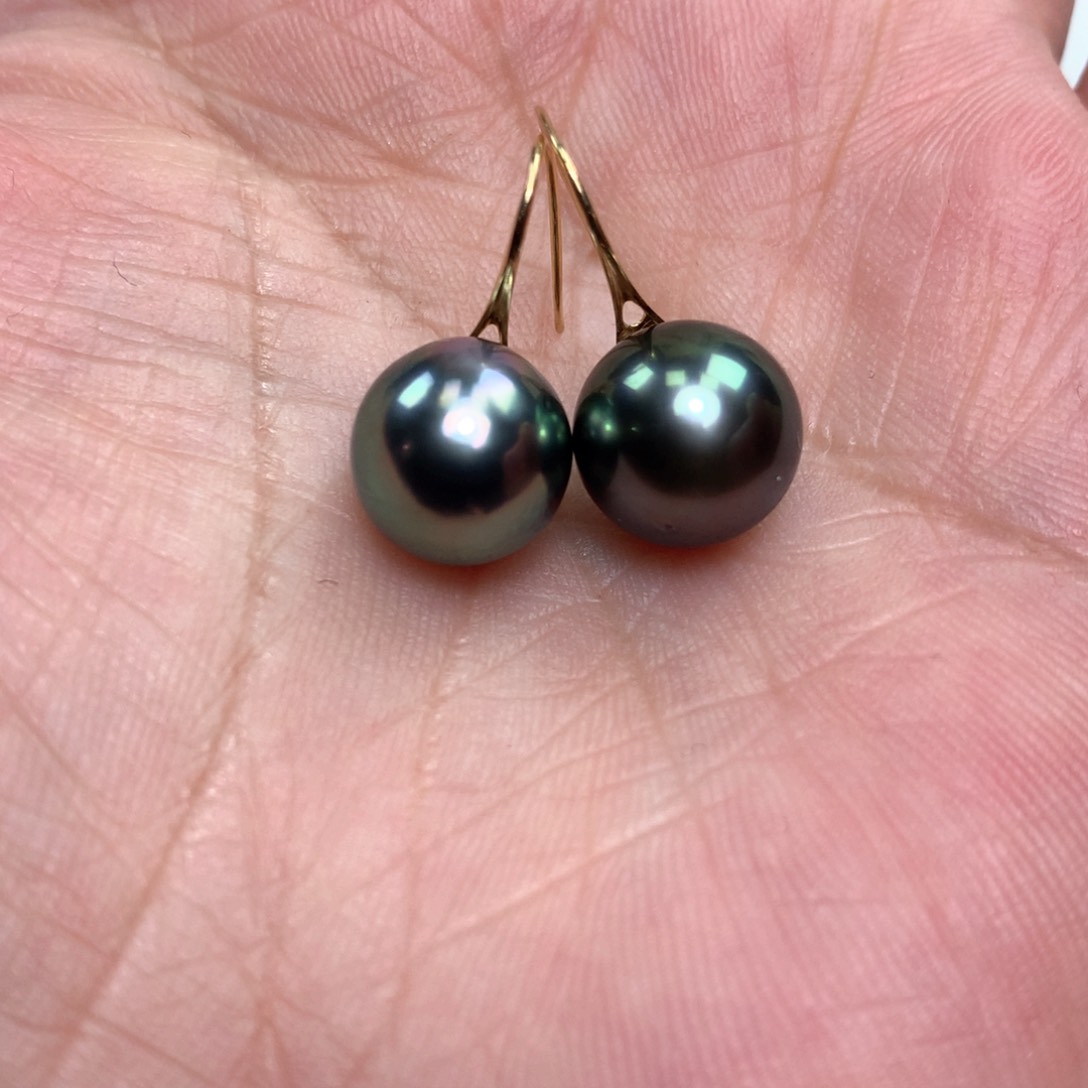 海水珍珠耳饰18K金镶嵌