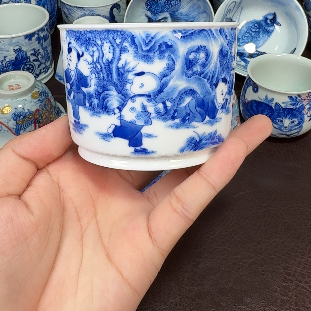 防拍链接 现代景德镇陶瓷杯