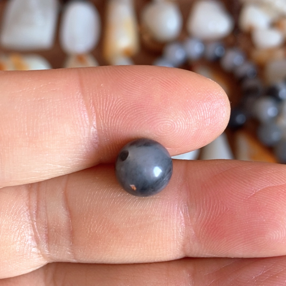 和田玉未镶嵌挂件青花卡10