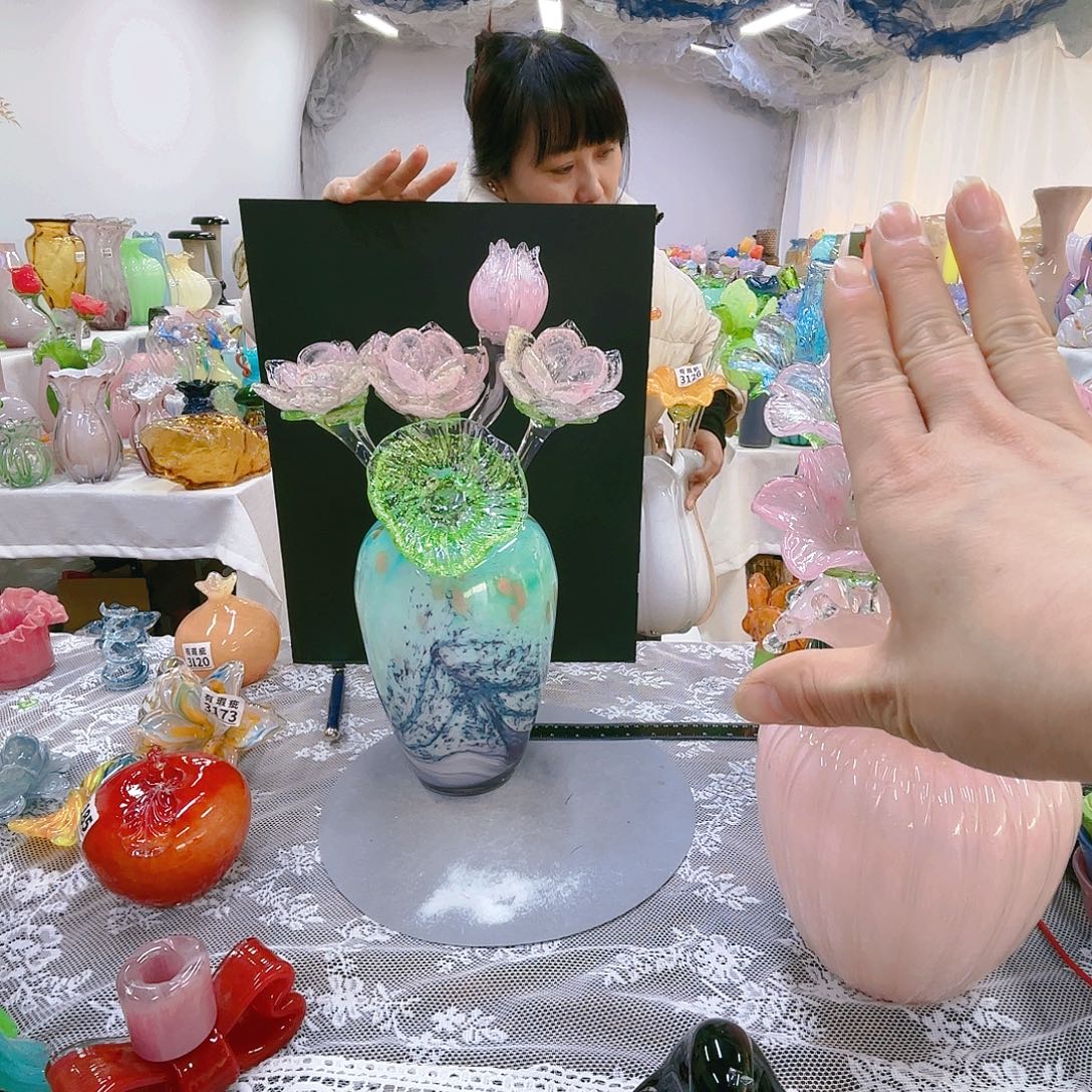 福利不退不换琉璃花瓶艺术品