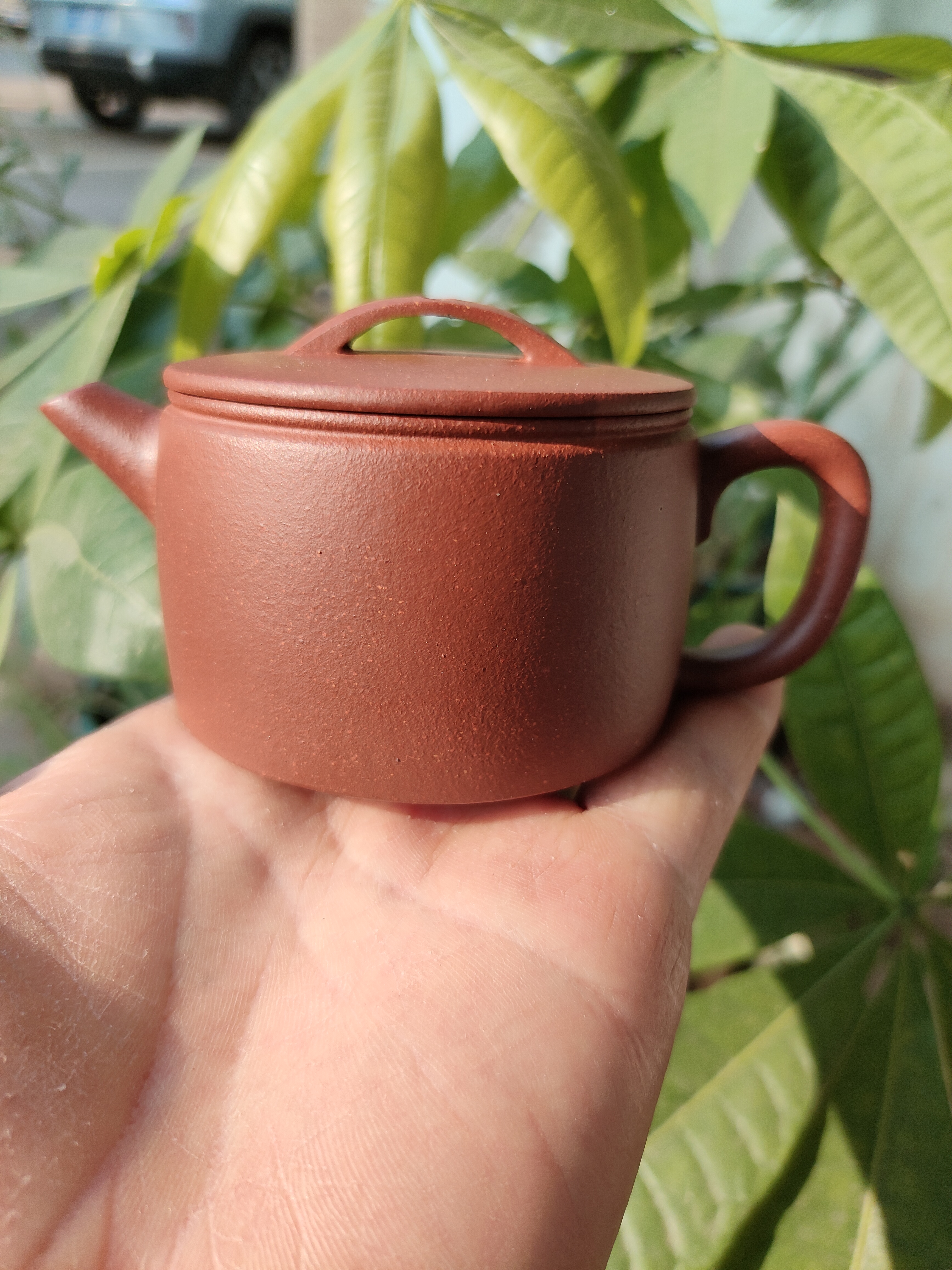 宜兴原矿降坡泥半手工200cc汉瓦壶功夫泡茶茶具