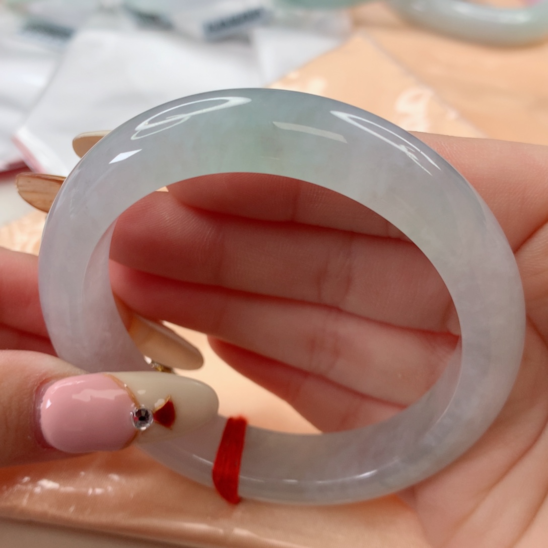 翡翠手镯未镶嵌C****～55圈口