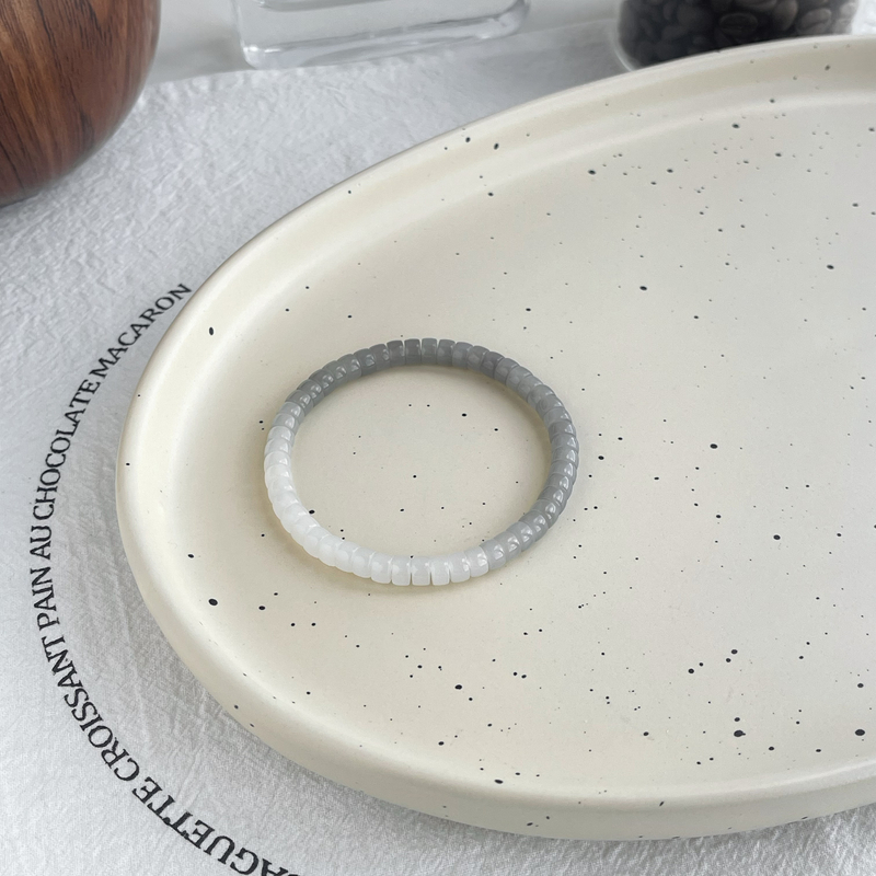 【墨】尚夏【凛冬】6MM天然和田玉烟紫渐变药片手串百搭