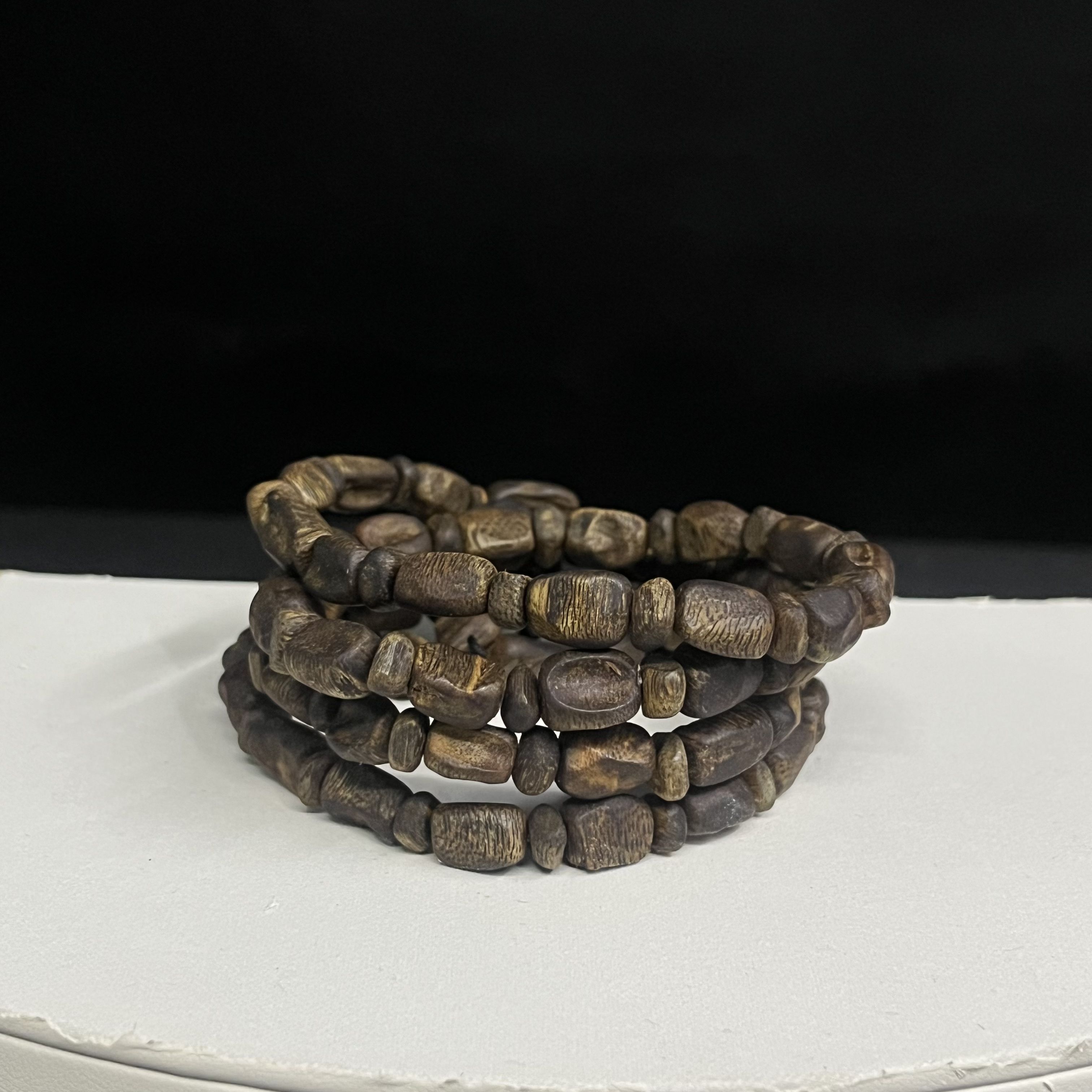 GXCX-5282 沉水棋楠随形多圈32.6g 约：7mm*61颗