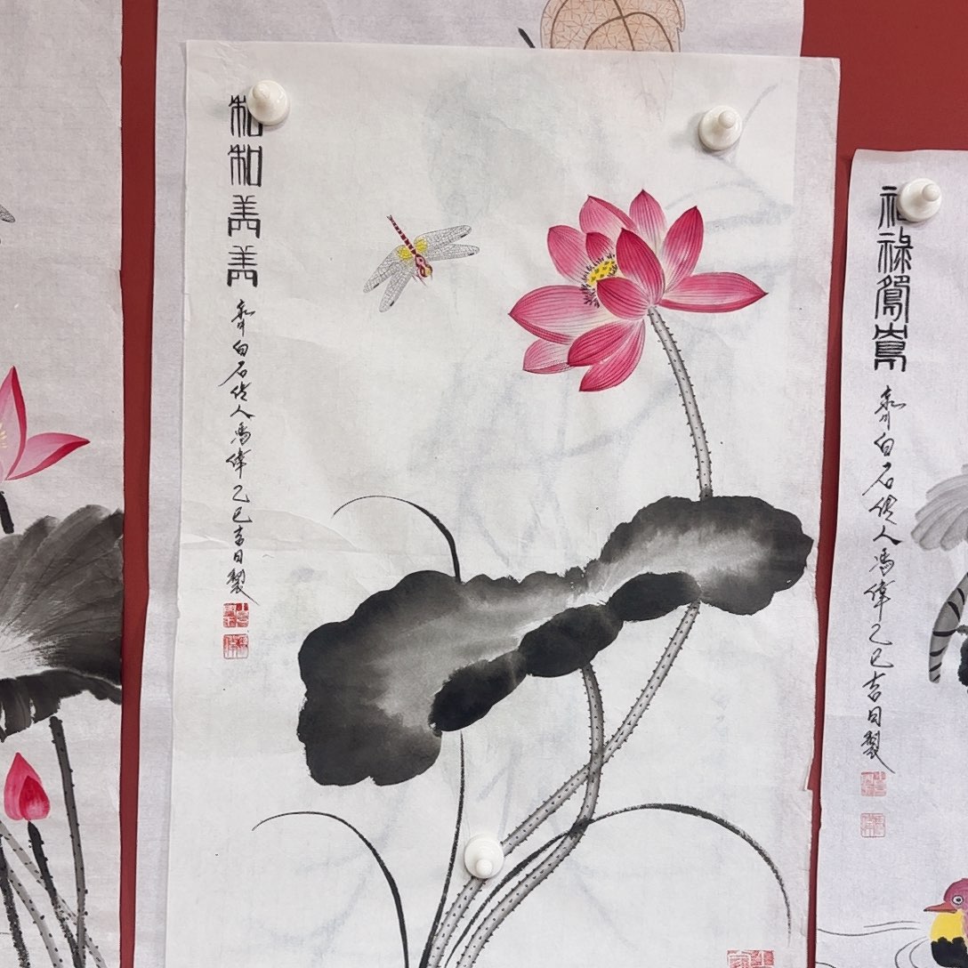 国画冯伟老师手绘作品 
