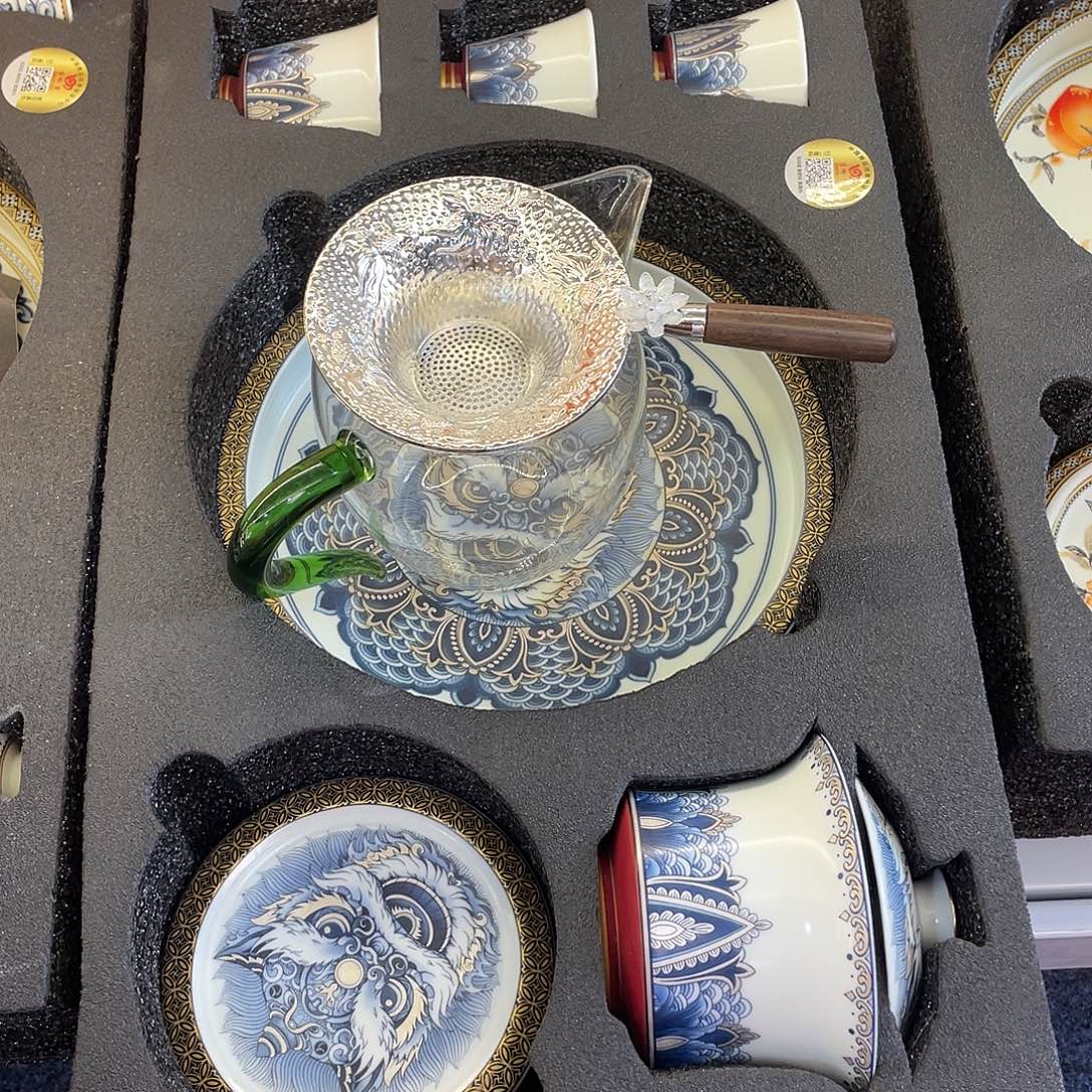 陶景德陶瓷盖碗茶具