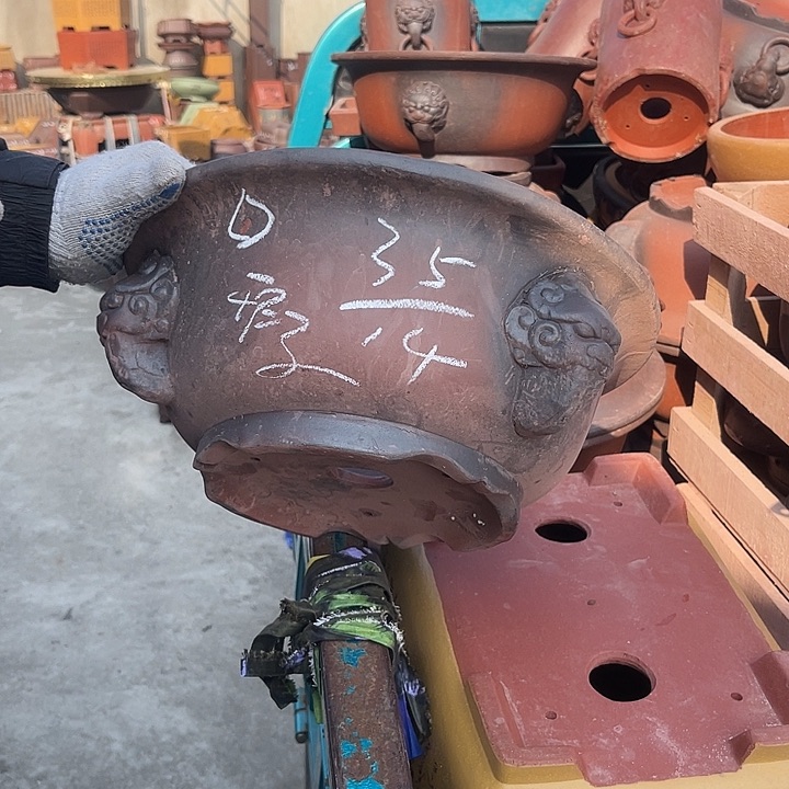 紫砂花盆紫砂等传统