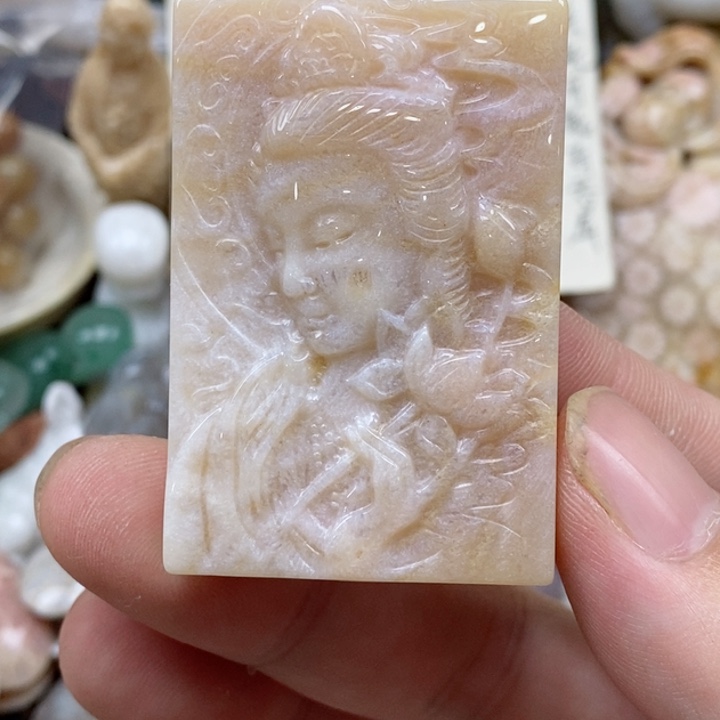 硅化珊瑚（珊瑚玉）未镶嵌颈饰