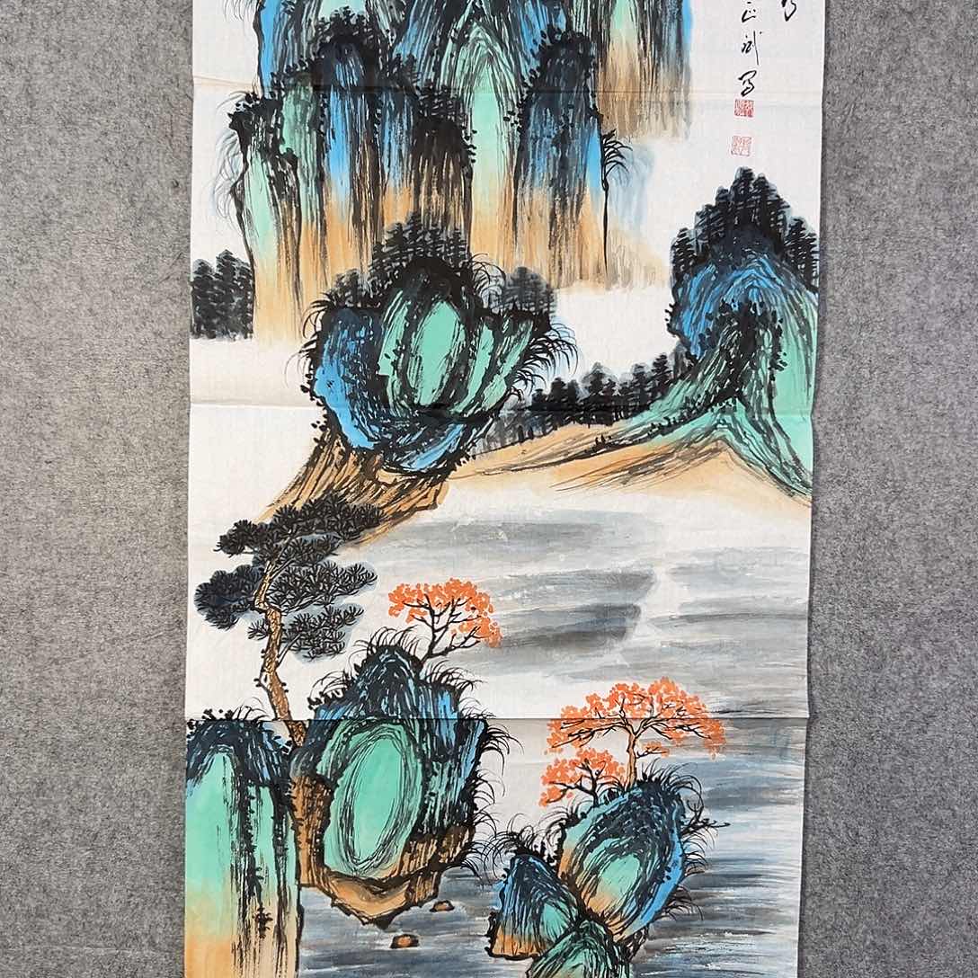 国画309 花鸟在此鸣叫时还要一