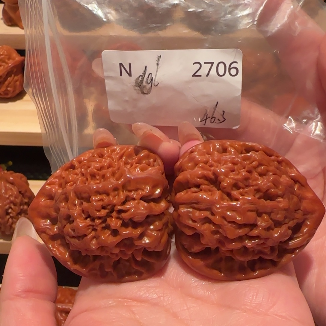 博***仔文玩核桃吊坠官帽46精品