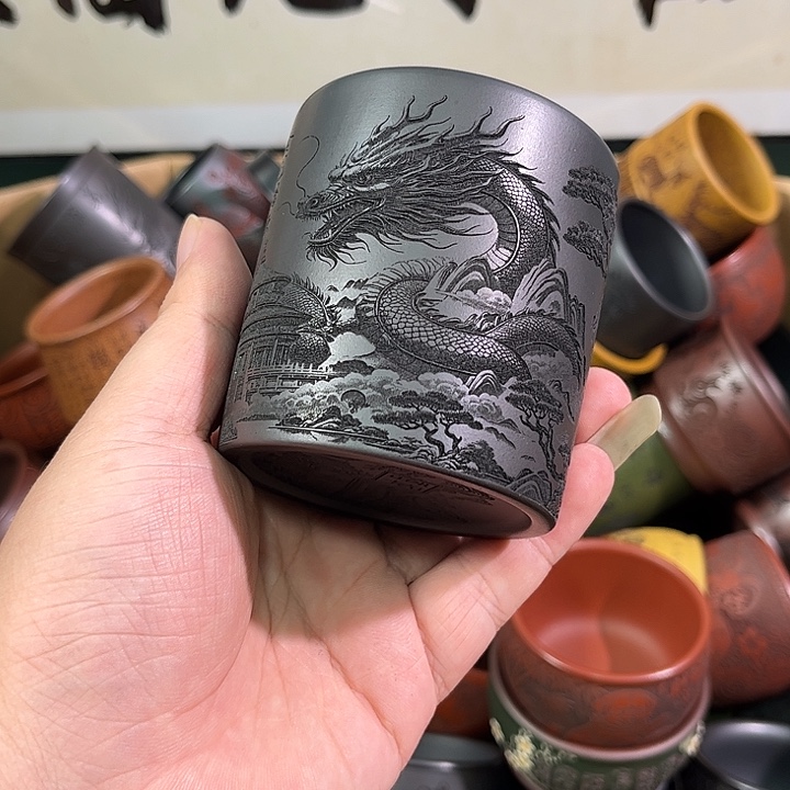 茶杯紫砂全手工紫砂主人杯