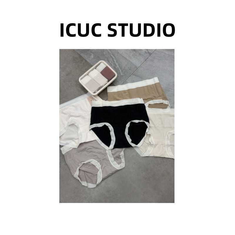 ICUC STUDIO-【无痕透气三条装内裤】舒适内穿无痕高腰内裤W008