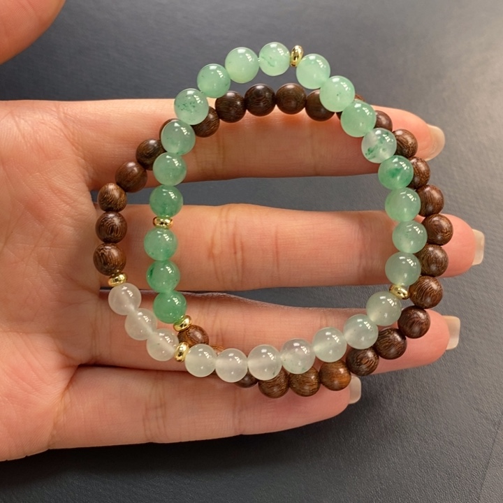 石英质玉手链未镶嵌天然