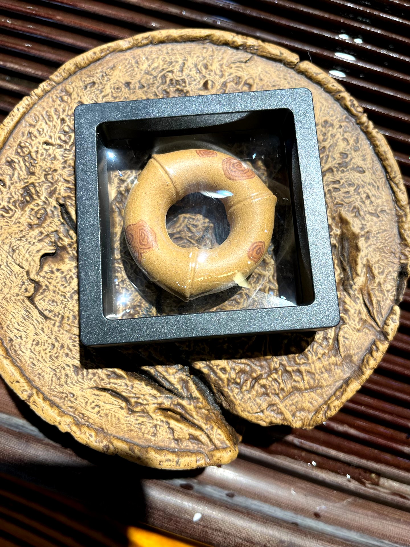 紫砂陶瓷主人杯贵妃竹茶则全手工茶道纯手工精致扳指个性把玩收藏