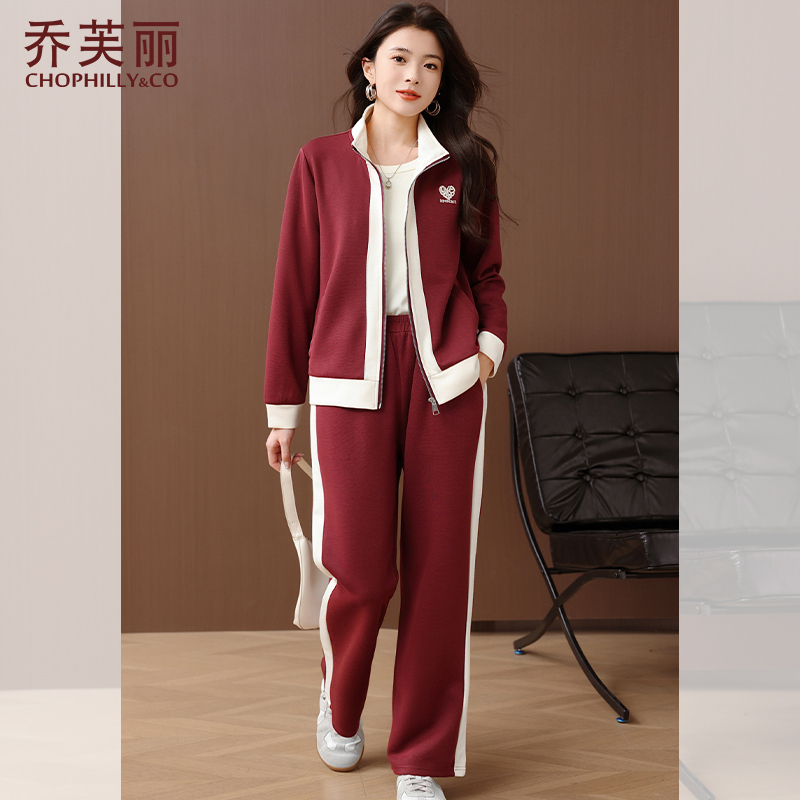 妈妈运动服套装春秋洋气两件套2025新款中老年女秋装时尚休闲外套