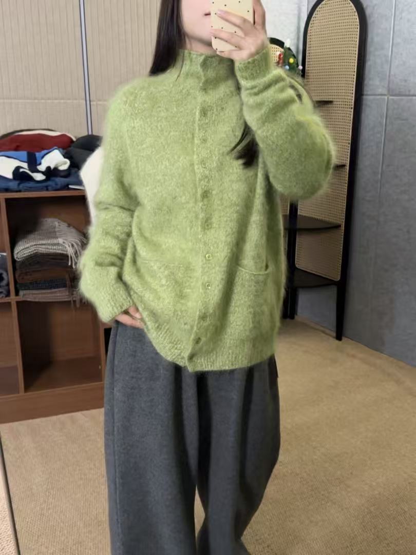 【鑫绒毛衣】长袖针织厚款宽松型毛针织衫套头针织衫高领Y999-A324