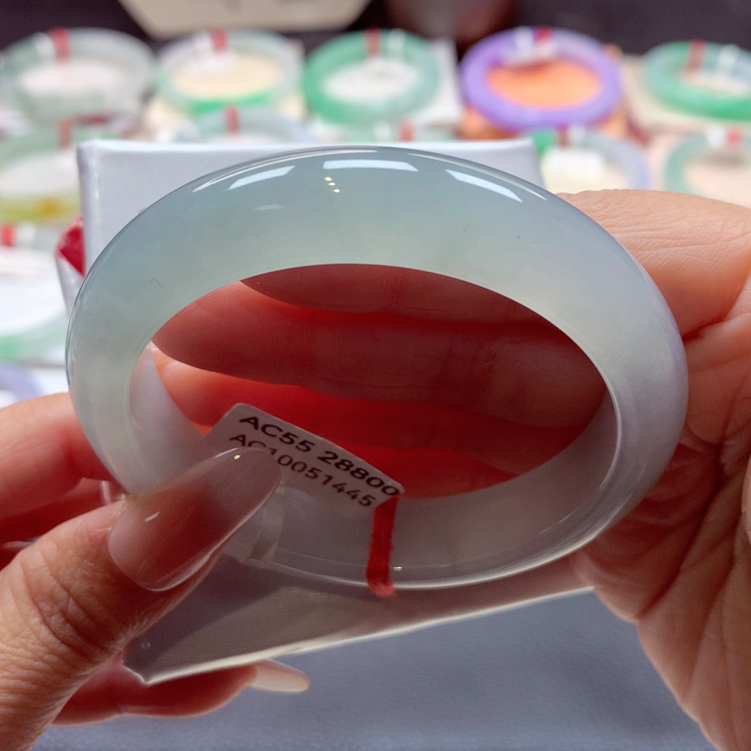 翡翠手镯未镶嵌正圈55.8（41号）89