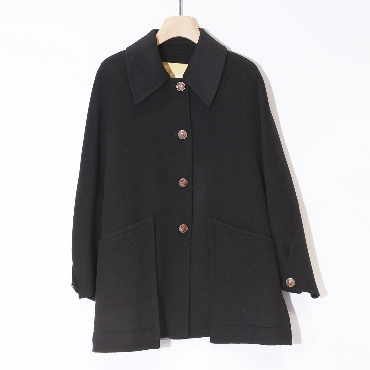 2025新款女士大衣双面呢舒适短款纯色大衣 263005