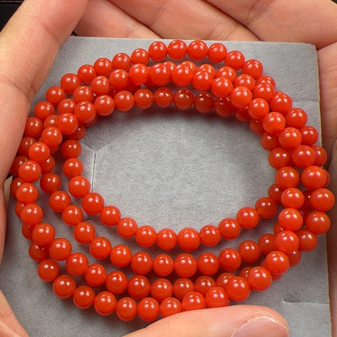 南红玛瑙珠子未镶嵌