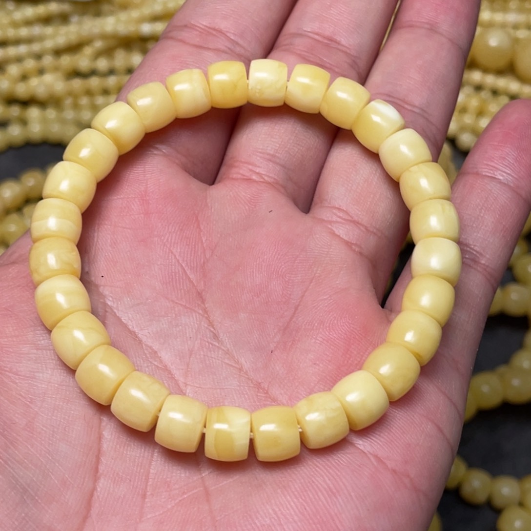 蜜蜡裸石未镶嵌蜜蜡手串8.3mm