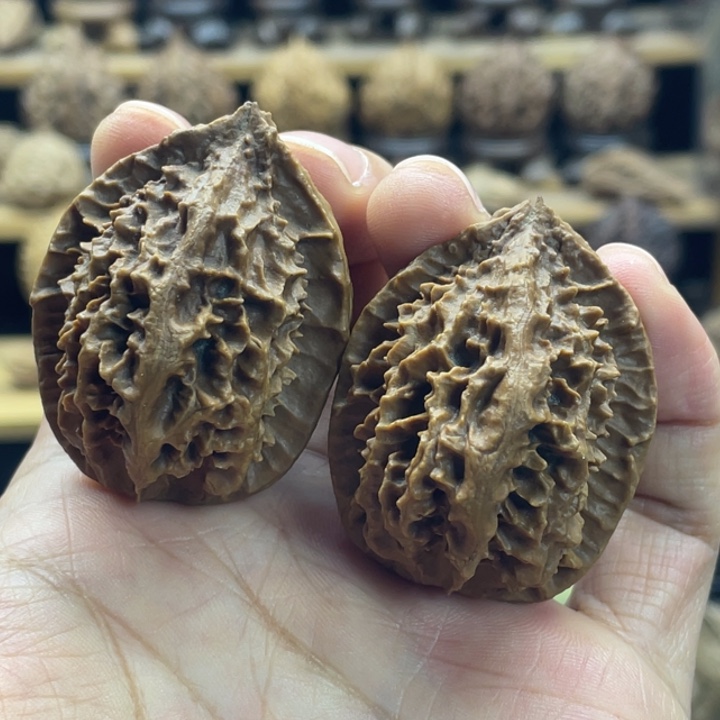 把件文玩核桃精品树叶10