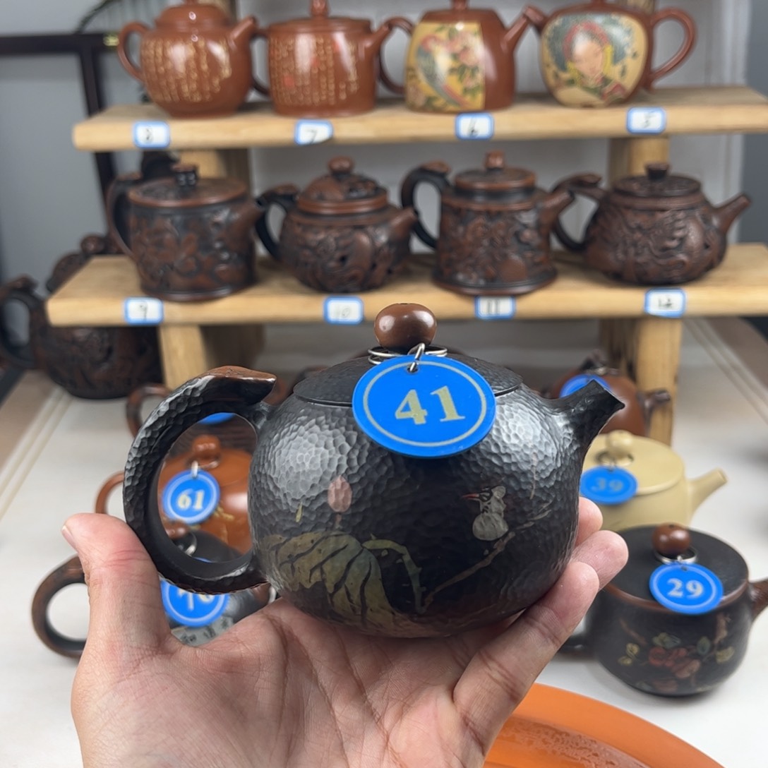 壶210cc 建水紫陶全手工制作，老匠人传承手艺