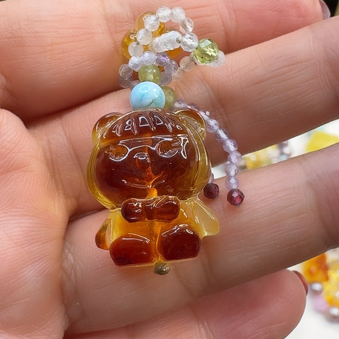 琥珀手链未镶嵌琥珀裸石