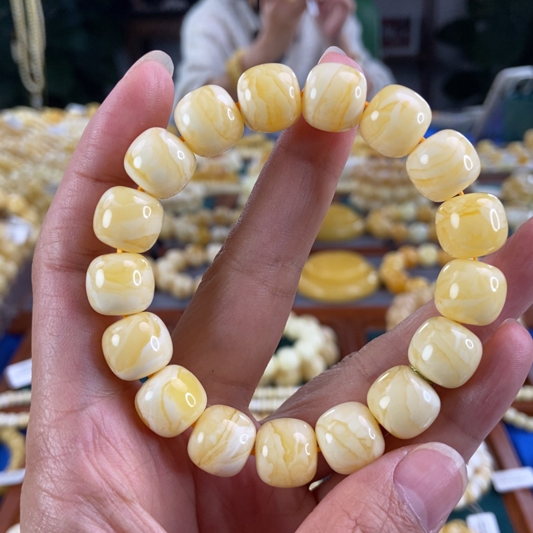 琥珀手链未镶嵌13同料虎皮22.65