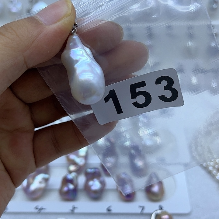 淡水珍珠银S925镶嵌颈饰