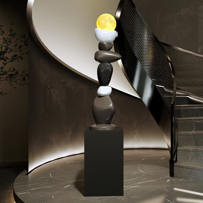 新房时来运转落地摆件客厅电视柜沙发玄关旁边大型艺术轻奢高级感