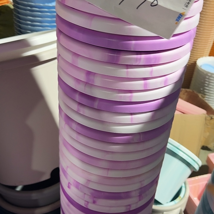 四季4号白紫色琉璃无托9个特价微瑕