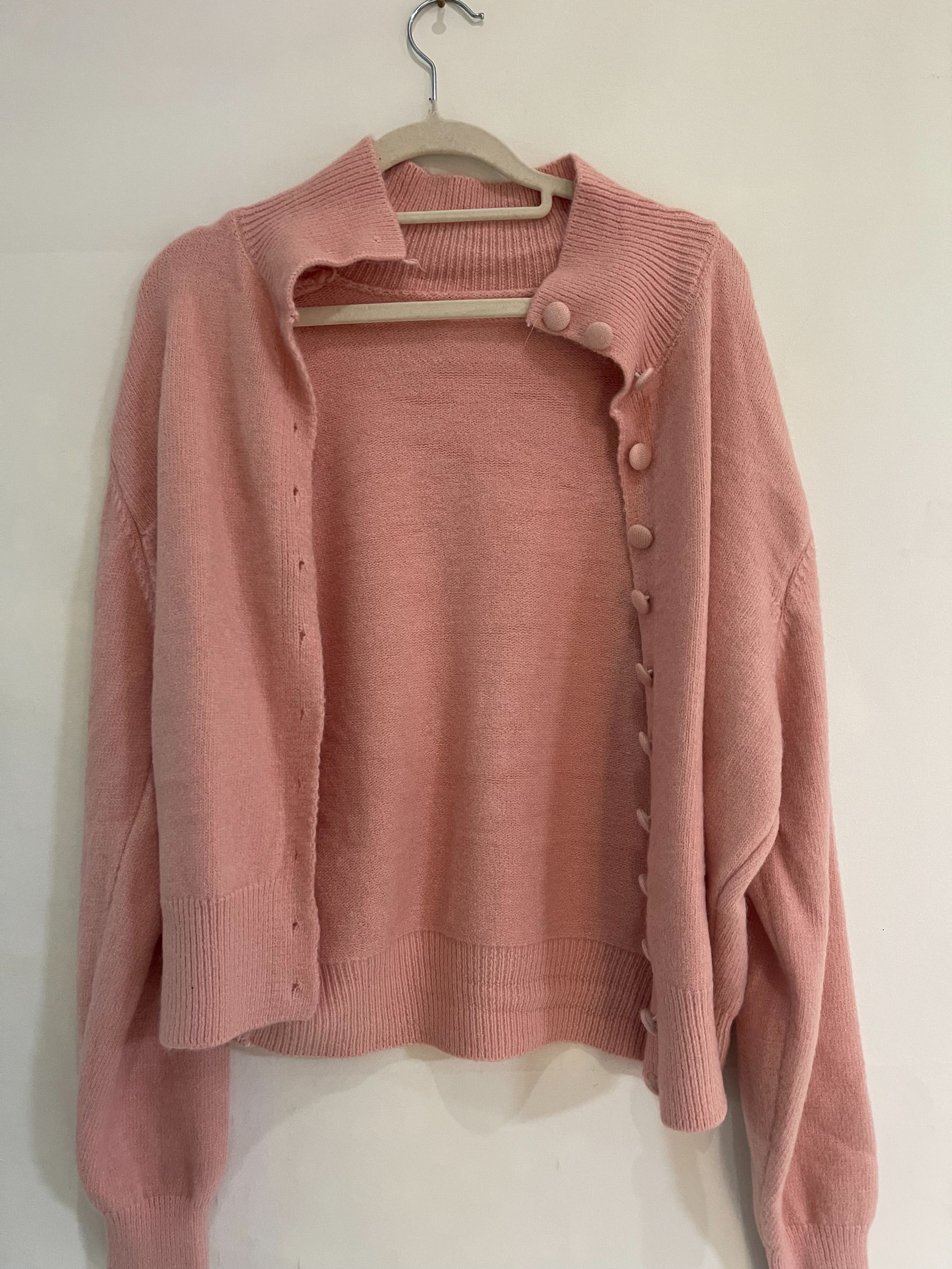 女高领单排扣2025冬季新款欧货洋气开衫外套