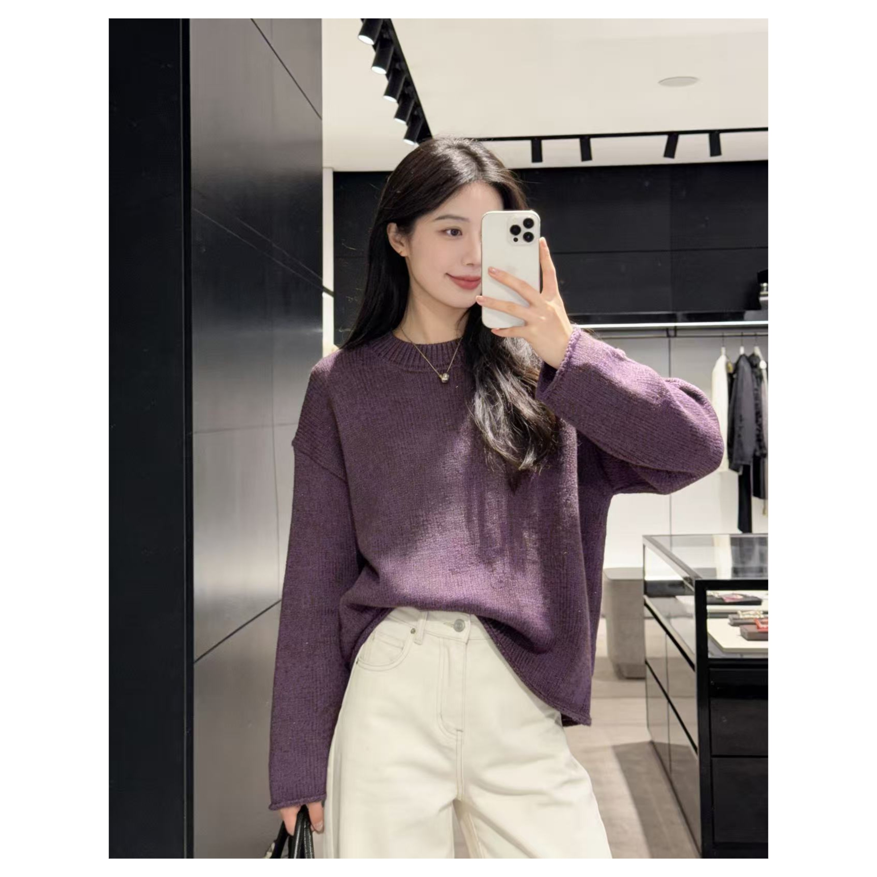 胸106-160长57（部分无三标介意慎拍）细闪针织上衣 4764