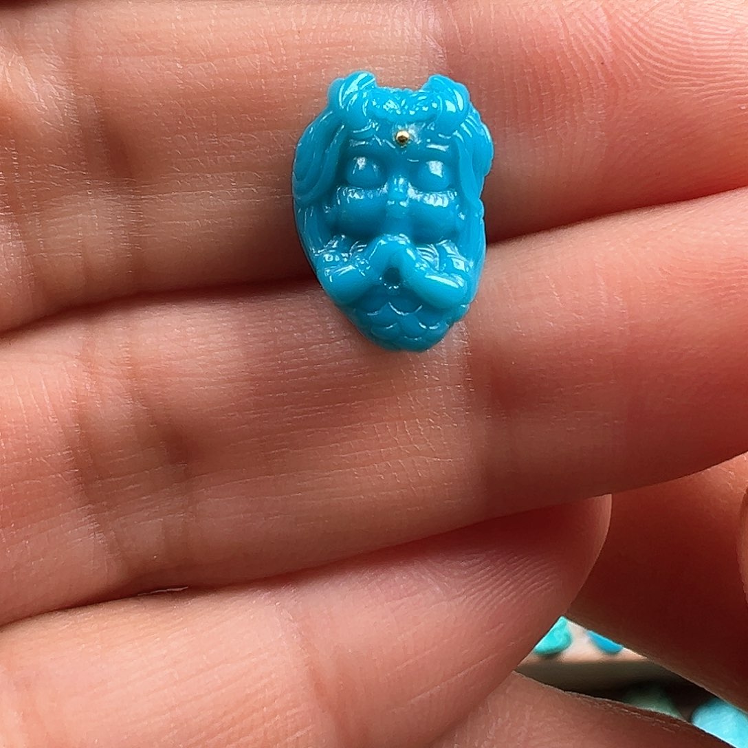 绿松石挂件未镶嵌