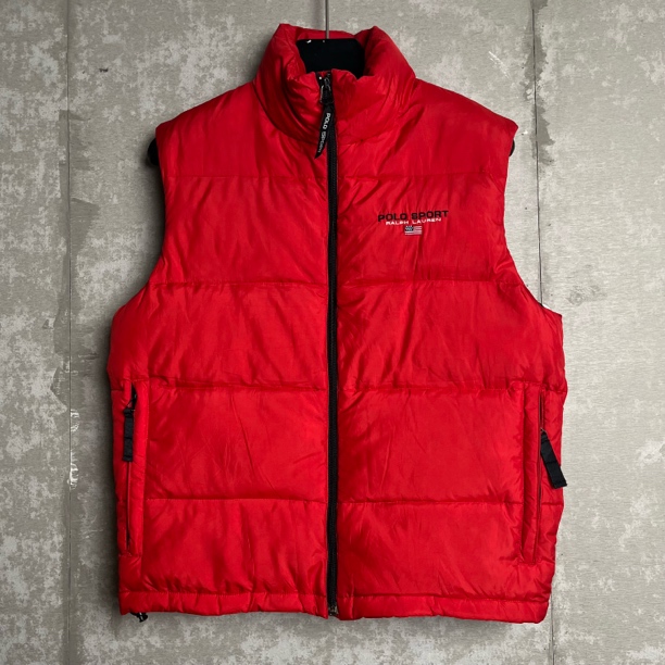 未使用 WE11 DONE M*1/拉夫劳伦/红色经典羽绒马甲/17960/JP