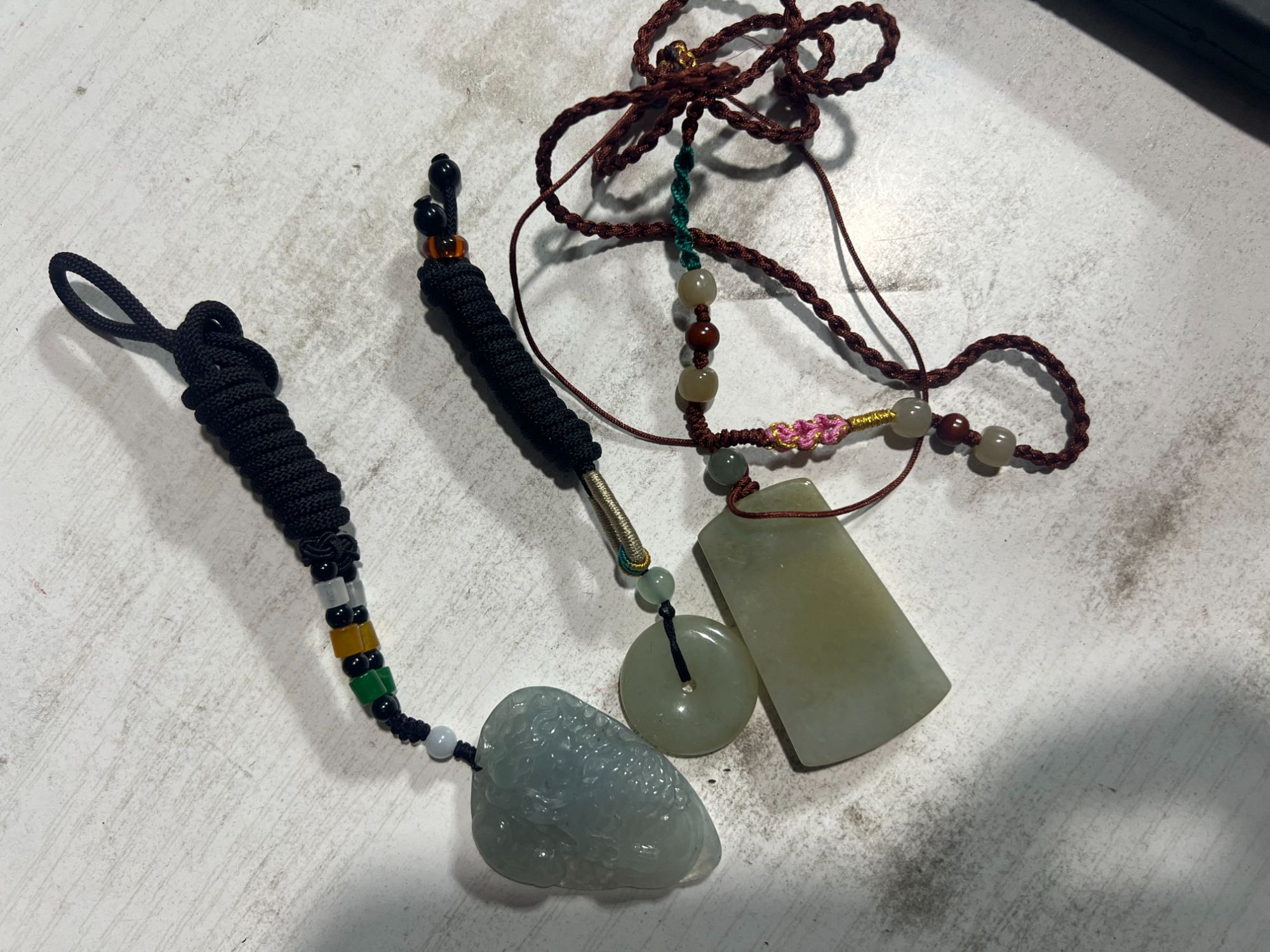 未镶嵌翡翠A货颈饰~多样性发其一