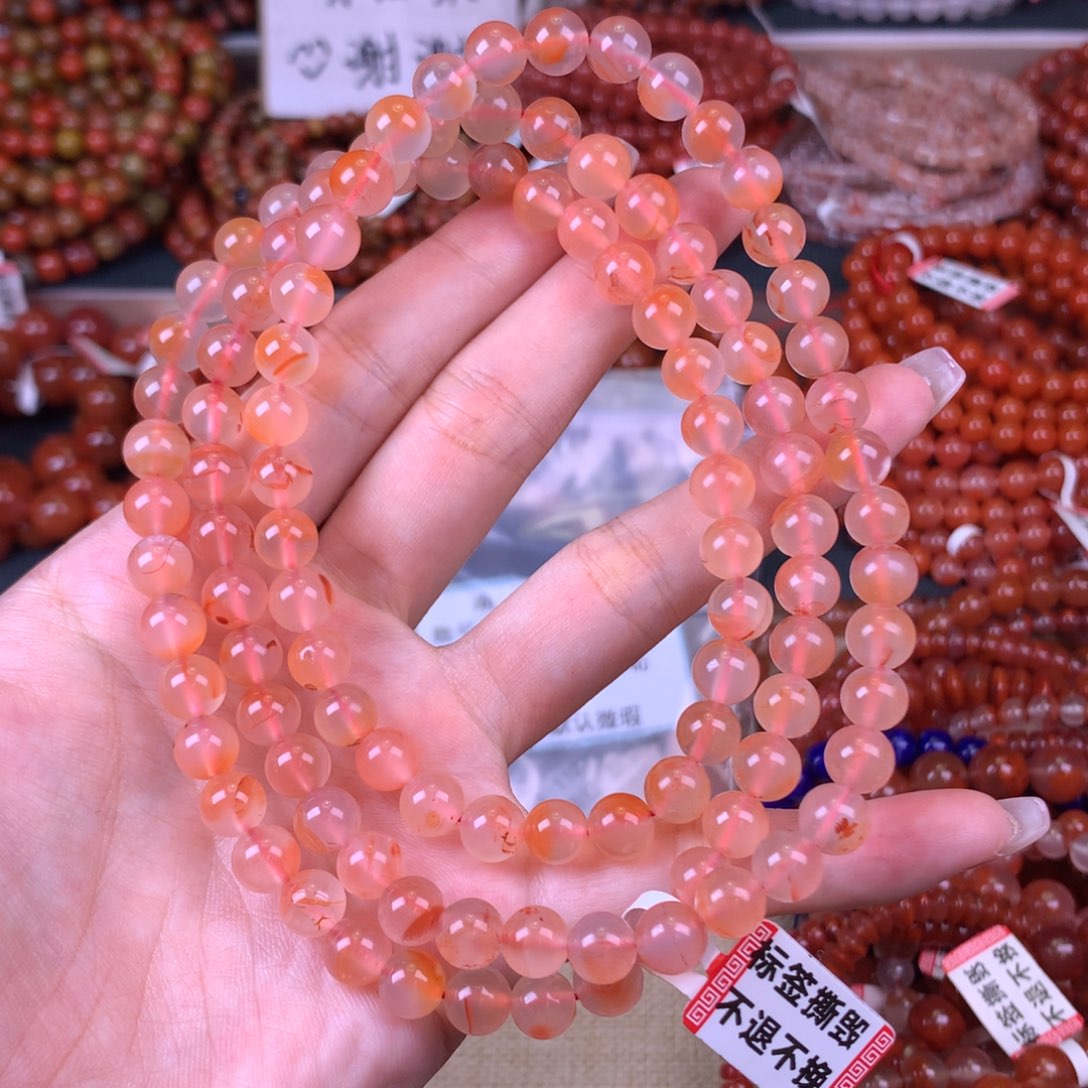 未镶嵌手链南红玛瑙卡7.8