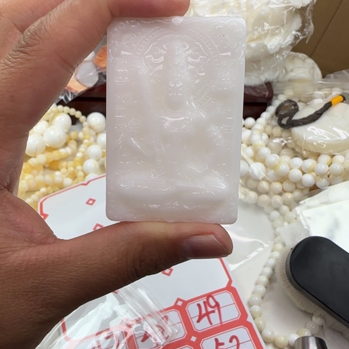 棋***姐吊坠贝壳空虚藏牛虎47号