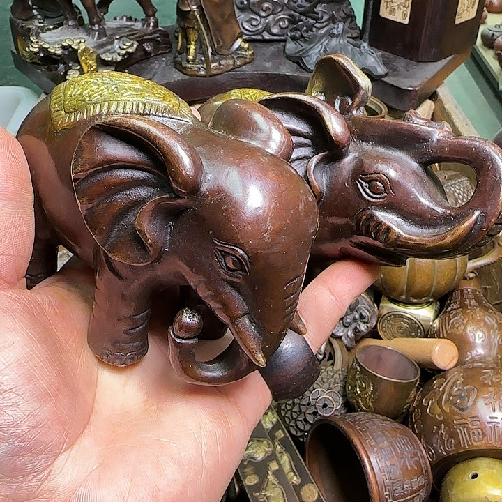 铜器办公室茶室摆件