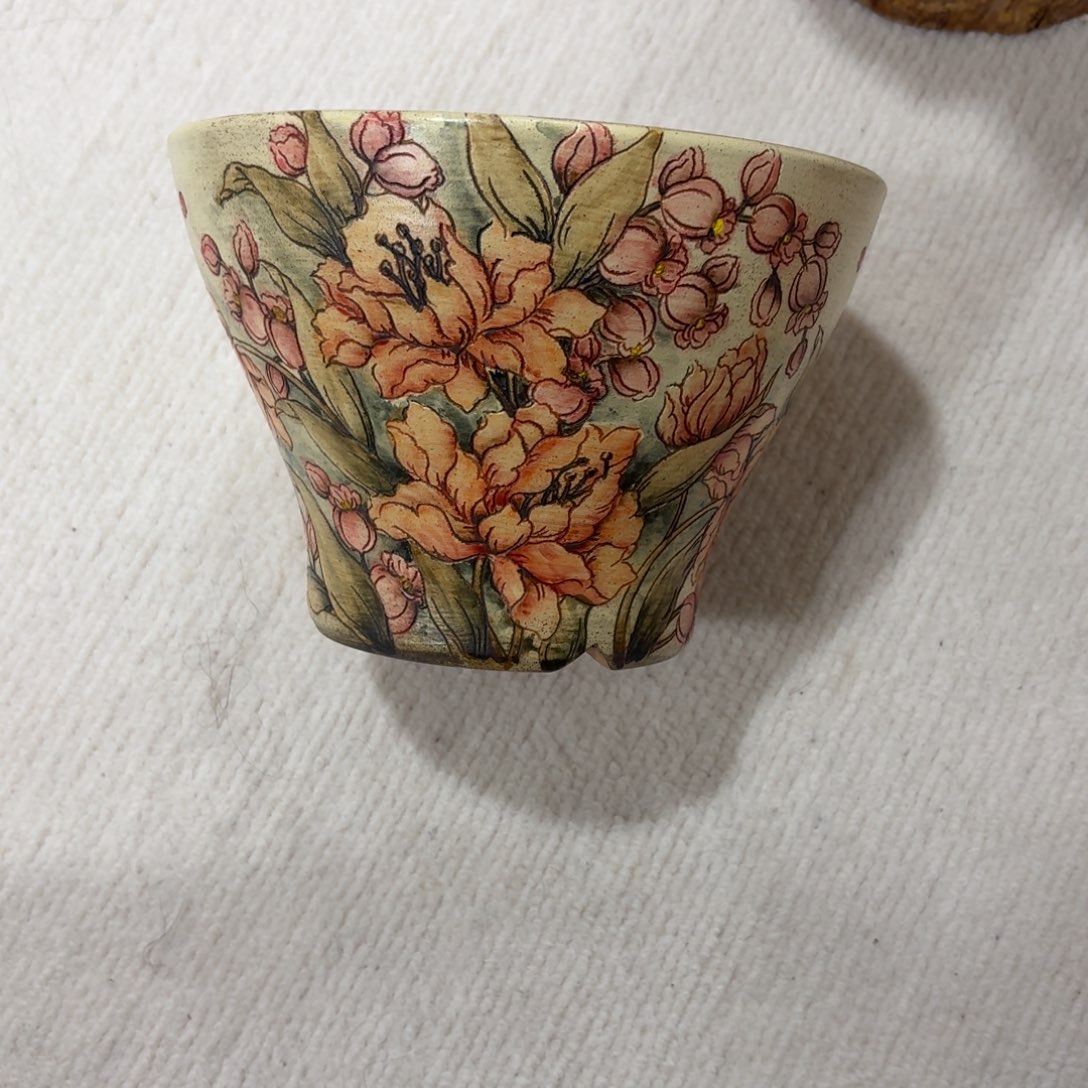 木***兰紫砂花盆陶瓷多肉花盆微瑕