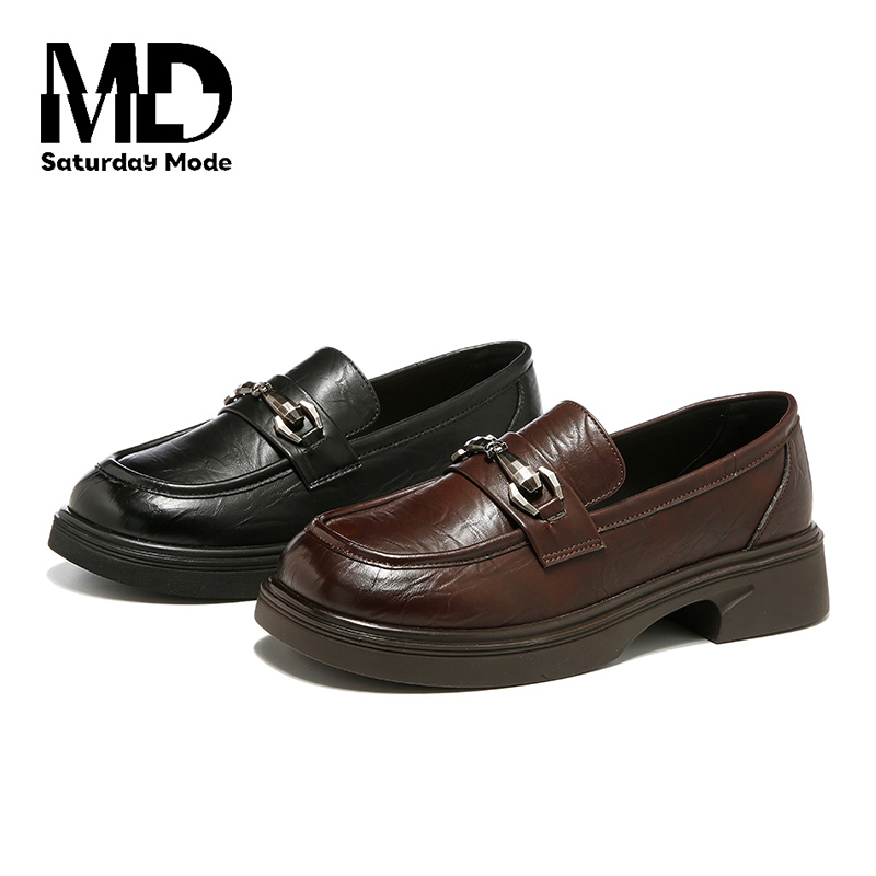 SATURDAYMODE2025秋季新款时尚百搭潮流乐福鞋女S0U