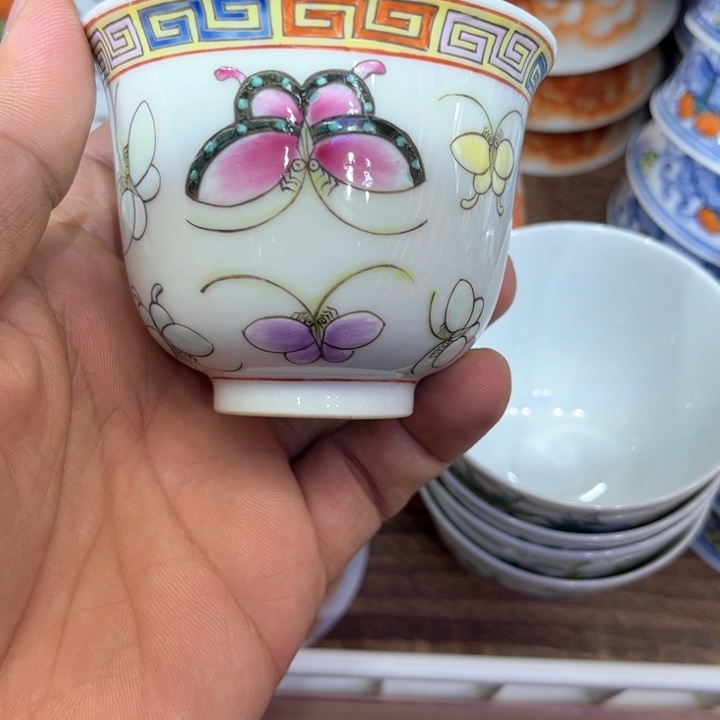 纯手绘精品盖碗杯