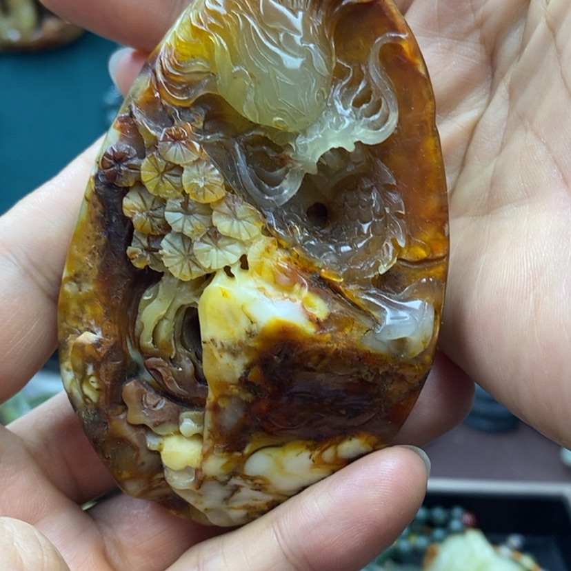 【闪购商品】蛇纹石玉未镶嵌手把件
