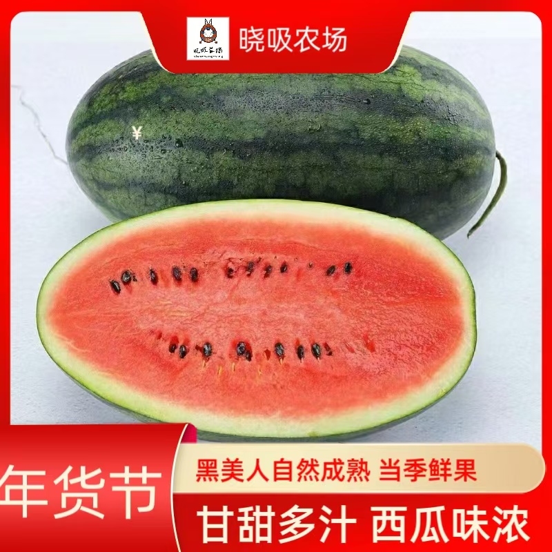 黑美人西瓜1个装4斤起
