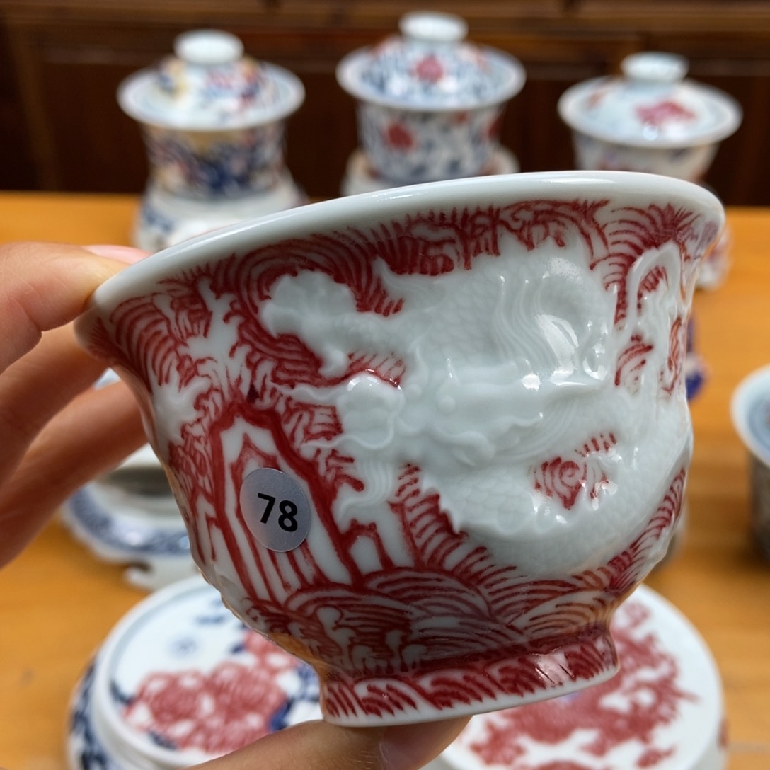 手绘现代茶具非古董